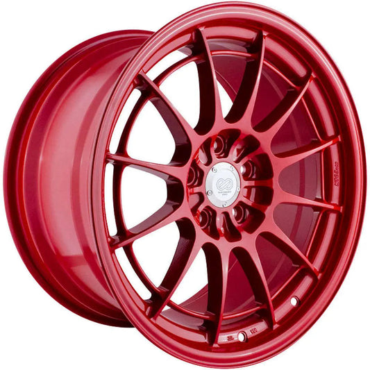 SKU: 3658956540RD,,Enkei NT03+M 18x9.5 5x114.3 40mm Offset 72.6mm Bore - Competition Red Wheel,