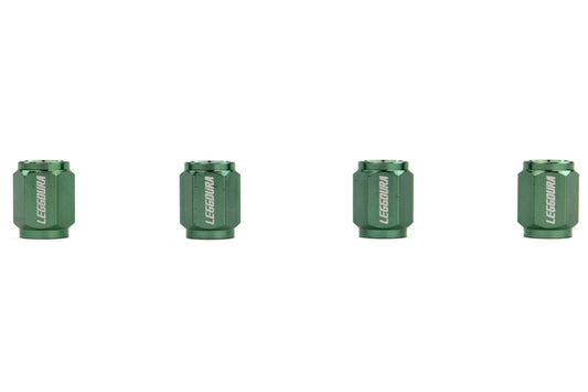 KICWCKIVM Project Kics Leggdura Valve Cap Set - Universal-Green,