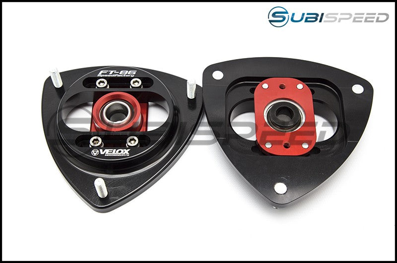 VERA0019A-RED Velox / FT86SF Camber Plates by Velox - 2013+ FT86-Red,