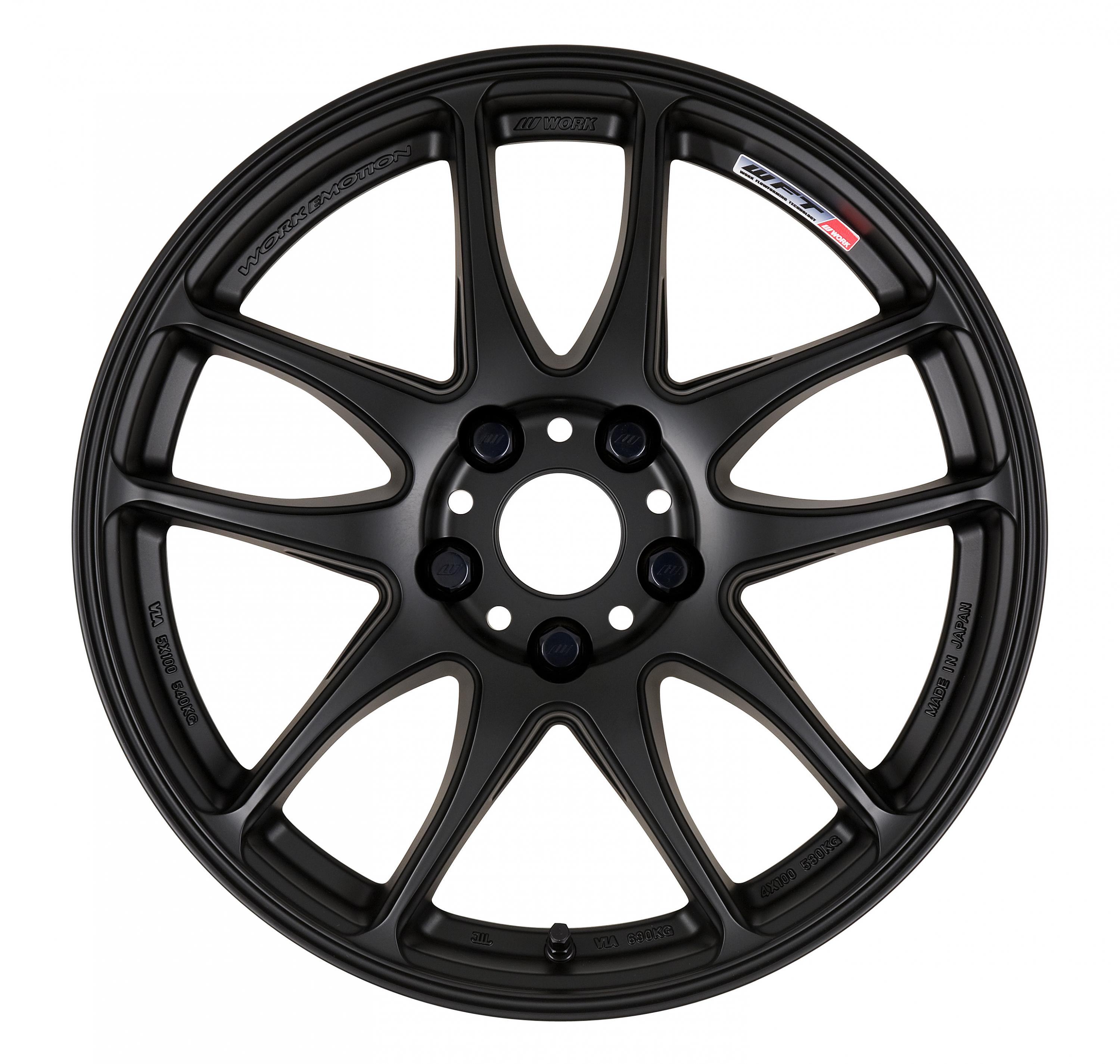 Work Emotion CR Kiwami 18x8.5 +38mm Matte Black - 2015+ WRX / 2015+ STI ...