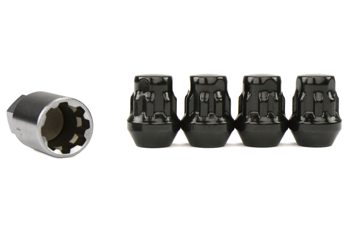 KICW603B17 PROJECT KICS BULL LOCK LUG NUT-Black,