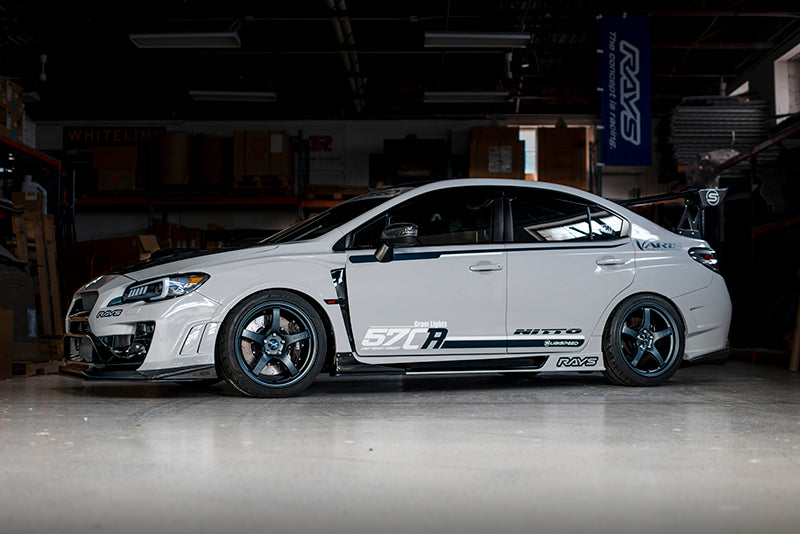 VASVASU-204 Varis Arising II FRP + Carbon Shroud Side Skirts - 2015+ WRX / 2015+ STI,