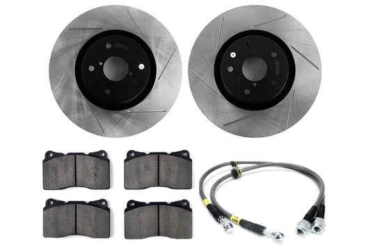 Stoptech Sport Kit Slotted Rotors Front - 2015-2017 Subaru STI