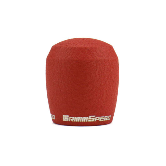 GRM038003 GrimmSpeed Stubby Shift Knob Stainless Steel RED - Subaru 6MT Models (inc. 2004+ STI),