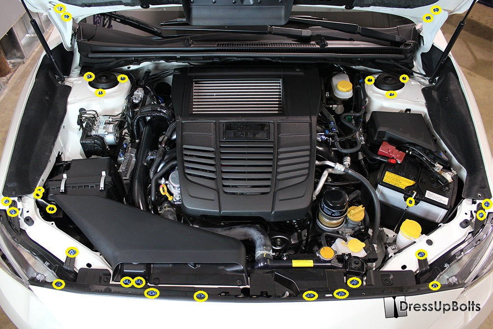 Fast Turn Fittings Subaru Impreza WRX and STI (Engine Bay) VA Black - 2015-2019 Subaru Impreza