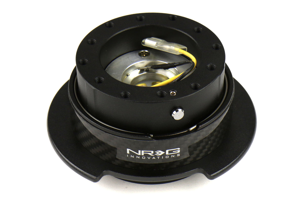 NRGSRK-250CF NRG Generation 2.5 Quick Release Steering Wheel Adaptor : Black Body / Carbon Fiber Ring (SRK-250CF),