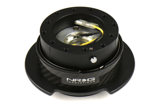 NRGSRK-250CF NRG Generation 2.5 Quick Release Steering Wheel Adaptor : Black Body / Carbon Fiber Ring (SRK-250CF),