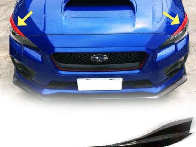 AMJ343-333-002 C7P AMS Headlight Eyebrows - 2015+ WRX / 2015+ STI-Lightning Red / Firestorm Red (C7P),