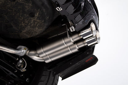 CPESBAE00002T CP-E Austenite Axle Back Quad Mufflers 4in Titan Tips - 2015+ WRX / STI,