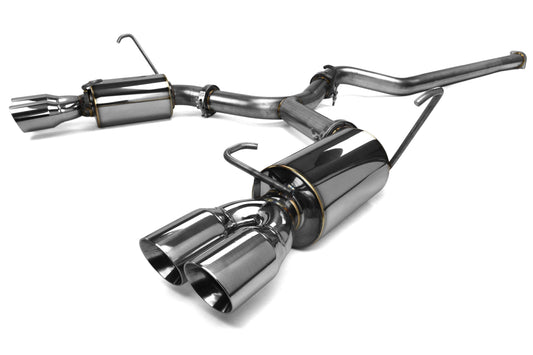 ETS200-30-EXH-011 ETS Catback Exhaust System - 2015+ WRX / STI-Muffled-No Resonator-Polished Tips,