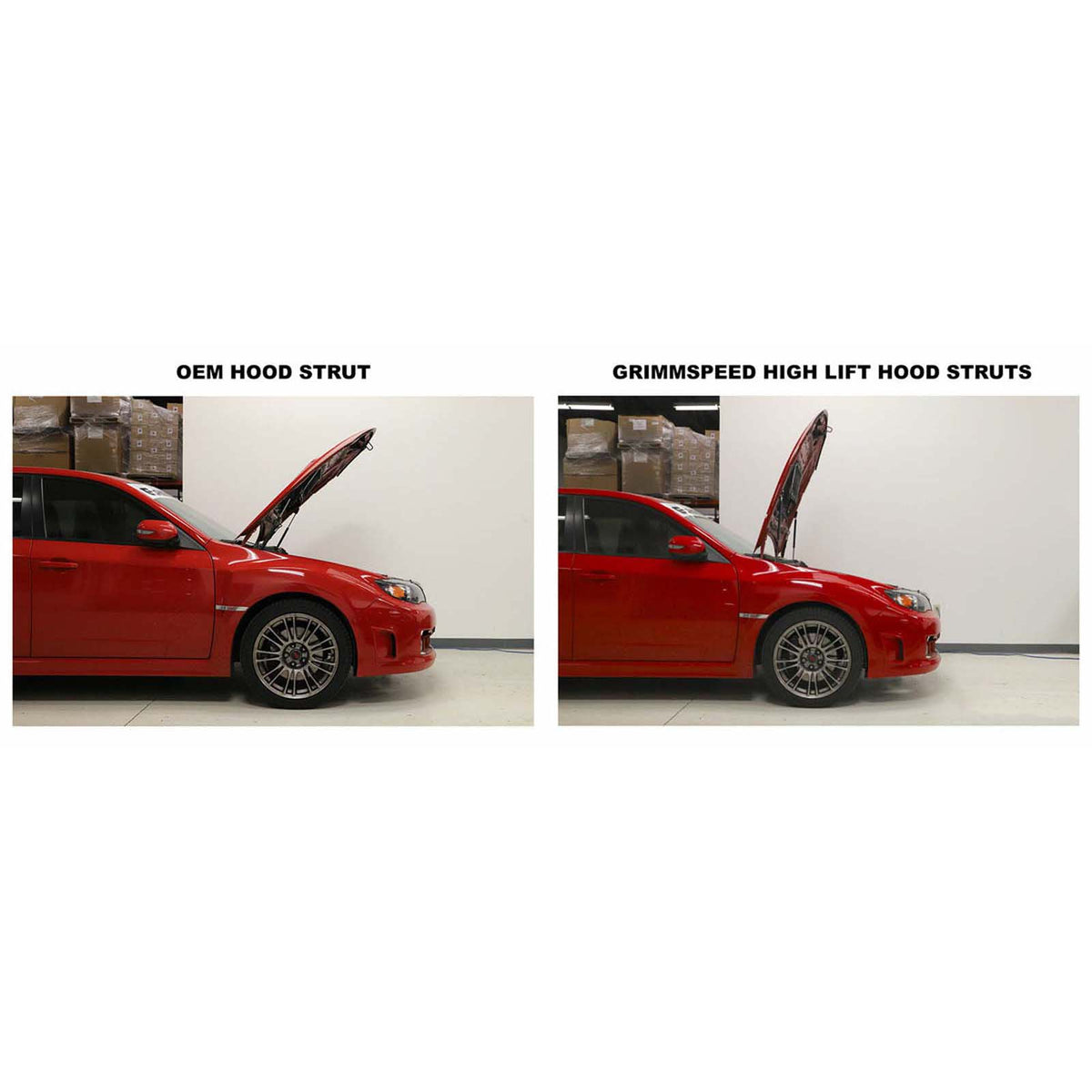 GRM097029 GrimmSpeed High Lift Hood Struts - 2008-2014 Subaru WRX / 2008-2014 Subaru STI,