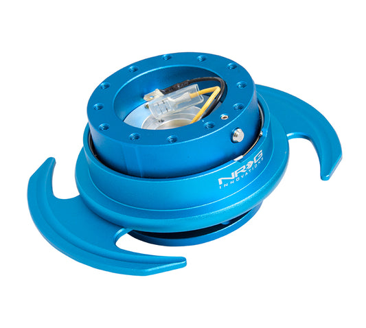 NRGSRK-650BL NRG Generation 3 Quick Release Steering Wheel Adaptor : Blue Body / Blue Ring (SRK-650BL),