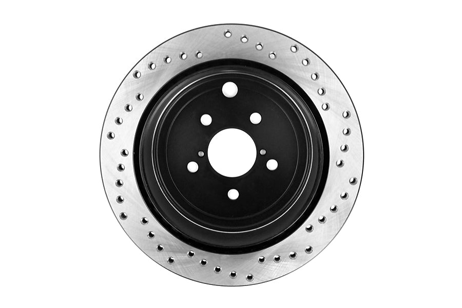 STT128.47031-GRP Stoptech Drilled Rear Rotor Pair - 2013-2021 FRS / BRZ / 86,