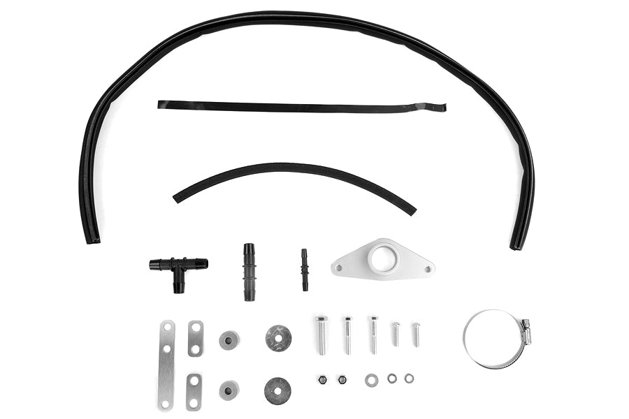 PERPSP-ITR-430-2RD/BK PERRIN Boost Tube Kit Red Piping Black Couplers - 2008-2014 Subaru STI,