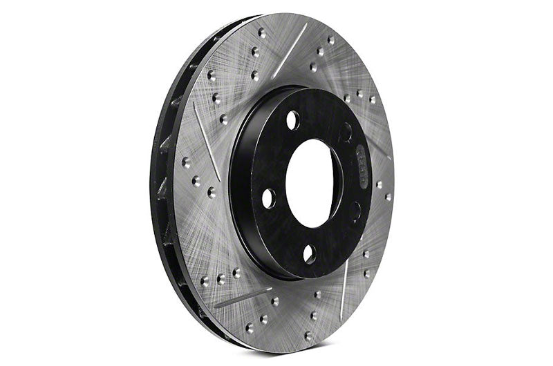 STT127.47036R Stoptech Slotted/Drilled Rotor Front Right - 2015-2021 Subaru WRX,