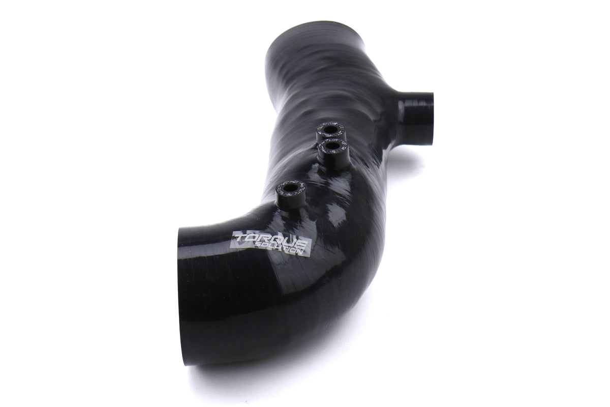 TQSTS-SU-565-R Torque Solution Turbo Inlet Hose 3in Black - Subaru WRX 2002-2007 / STI 2004+ / Forester XT 2004-2008,