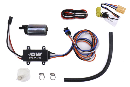 DET9-441-C101-0900 DeatschWerks DW440 440lph Brushless Fuel Pump with Single Speed Controller - Universal,