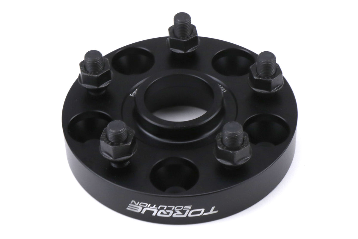 TQSTS-WS-553 Torque Solution Forged Aluminum Wheel Spacers 5x114.3 25mm Pair - Subaru STI 2005+ / WRX 2015+,