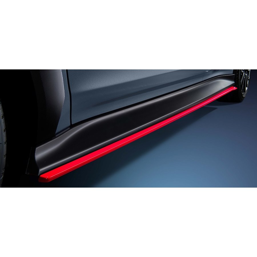 SUBE2610VC120 STI Side Under Spoiler Cherry Red 2022+ Subaru WRX,
