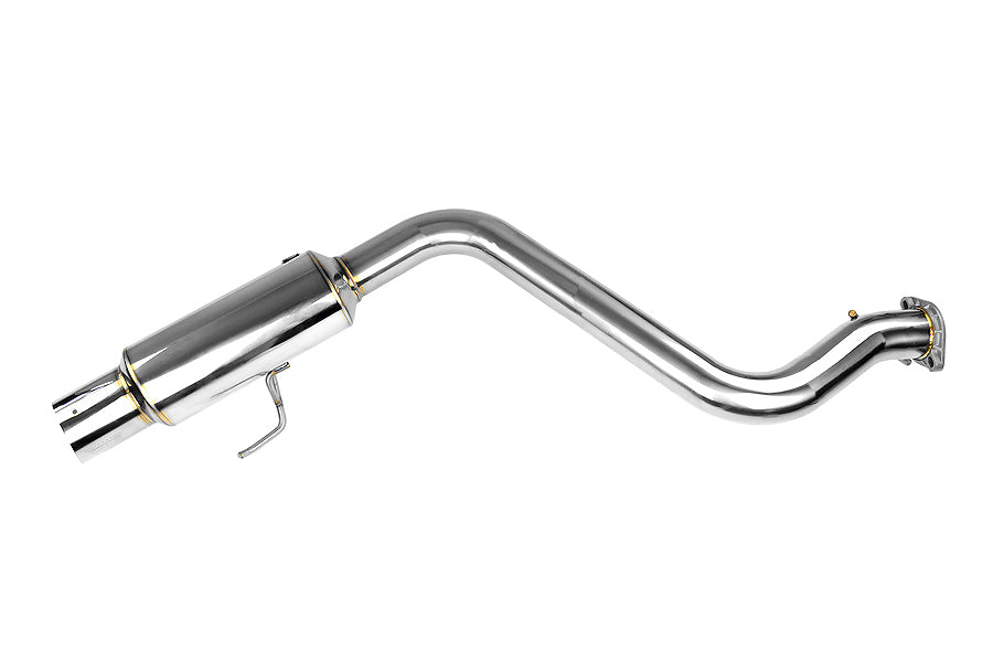 INVHS08SW4GTP Invidia N1 Cat Back Exhaust Single Tip - 2008-2014 Subaru WRX Sedan / 2011-2014 Subaru STI Sedan,