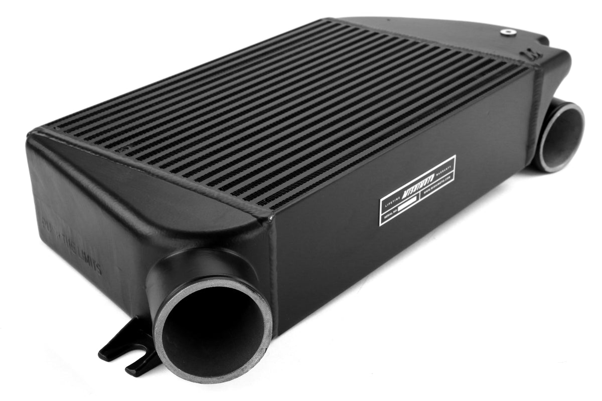 MIMMMTMIC-WRX-15PBK Mishimoto Performance Top Mount Intercooler and Charge Pipe Kit - 2015+ WRX-Polished Pipe, Black Intercooler,