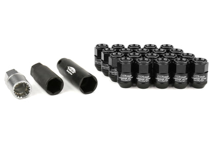 KICWCL3513K Project Kics Leggdura Racing Shell Type Lug Nut 35mm (Closed-End) - 2015+ WRX / 2015+ STI / 2013+ FT86-Black,