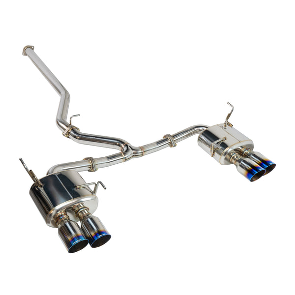 REMRK-C4076S-02T REMARK Sports Touring Cat-Back Exhaust Non-Resonated w/Burnt Tips - 2022+ Subaru WRX,