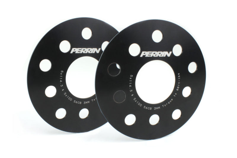 PERPSP-WHL-103BK PERRIN 3mm Wheel Spacers - Subaru WRX / STI 2002+,