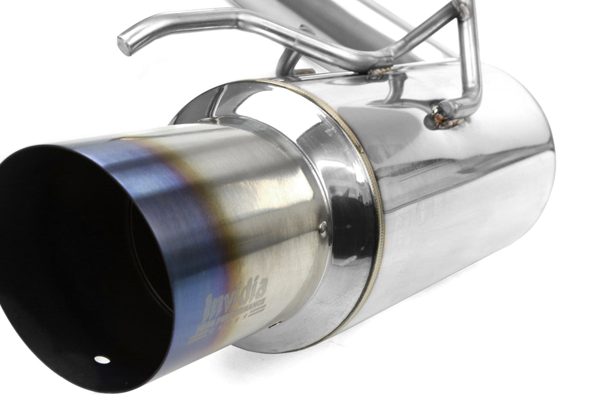 INVHS08SW5GRT Invidia Racing Series Cat Back Exhaust w/Titanium Tip - 2008-2014 Subaru WRX Hatchback,