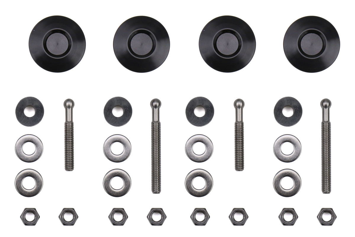 MOVFT86-QRKBLK Move Over Racing Bumper Quick Release Kit (Black Anodized) - 2013+ FT86,