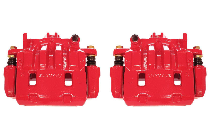 POWS7084 Power Stop Red Powder Coated Brake Calipers (Front Pair) - 2013-2021 FRS / BRZ / 86,