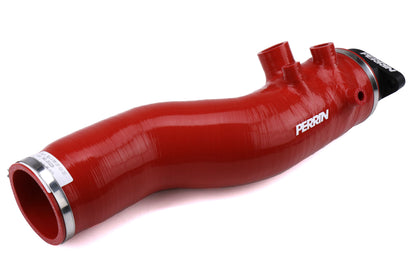 PERPSP-INT-424RD Perrin 3.0" Turbo Inlet Hose With Nozzle - 2015-2018 WRX-Red,