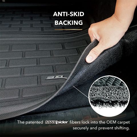 UACM1SB0201309 3D MAXpider KAGU Black Cross Fold Cargo Liner - 2015-2020 Subaru WRX & STI,