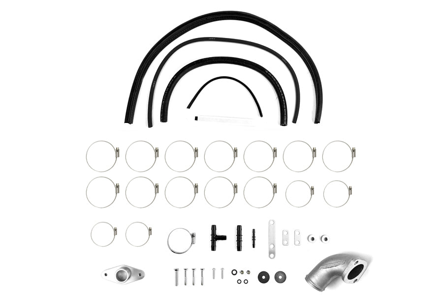 PERPSP-ITR-436-2BK/BK PERRIN Boost Tube Kit Black Piping Black - 2008-2014 Subaru WRX,