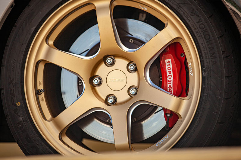 COB8W4625S COBB Tuning Titan7 T-D6 COBB Edition 18x9.5 +40 Cyber Gold Wheels - 2015-2021 Subaru WRX & STI,