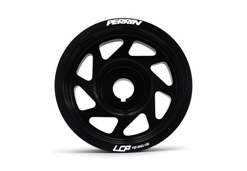 PERPSP-ENG-100BK Perrin Lightweight Crank Pulley - 2015+ STI-Black,