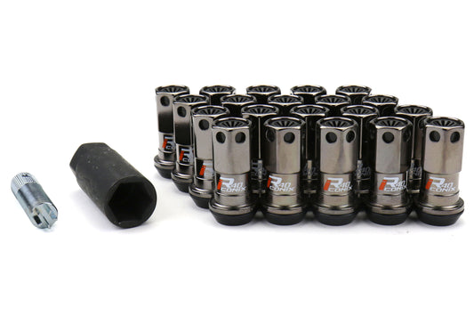 KICWRIF03CK Project Kics R40 Iconix Classical Lug Nut Set (No Locks) - 2015+ WRX / STI / 2013+ FT86-Black,