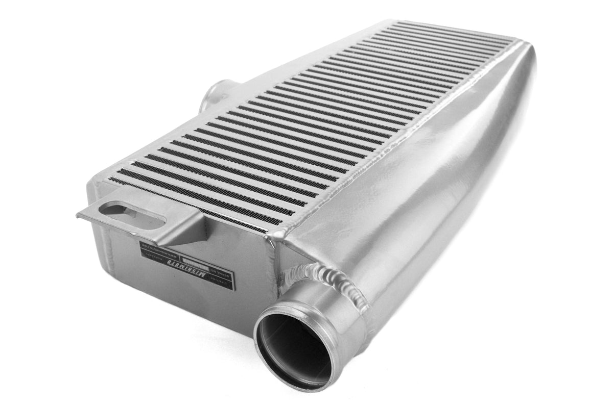 MIMMMTMIC-WRX-01SLRD Mishimoto Silver Top Mount Intercooler w/ Red Hoses - 2002-2007 Subaru WRX / 2004-2007 Subaru STI,