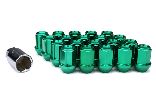 KICWKIC3E Project Kics Leggdura Racing Lug Nuts - 2015+ WRX / 2015+ STI / 2013+ FT86-Green,