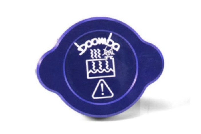 BBA031020110300 Boomba Racing Radiator Reservoir Cover Cap Blue - 2015+ Subaru WRX/ STI,