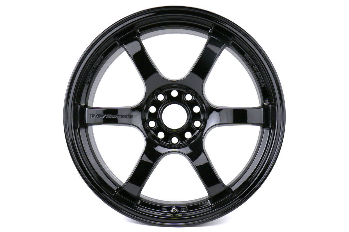 GRAWGIX38EGX Rays Gram Lights 57DR Glossy Black 18X9.5 +38 - 2015+ WRX / STIx4,