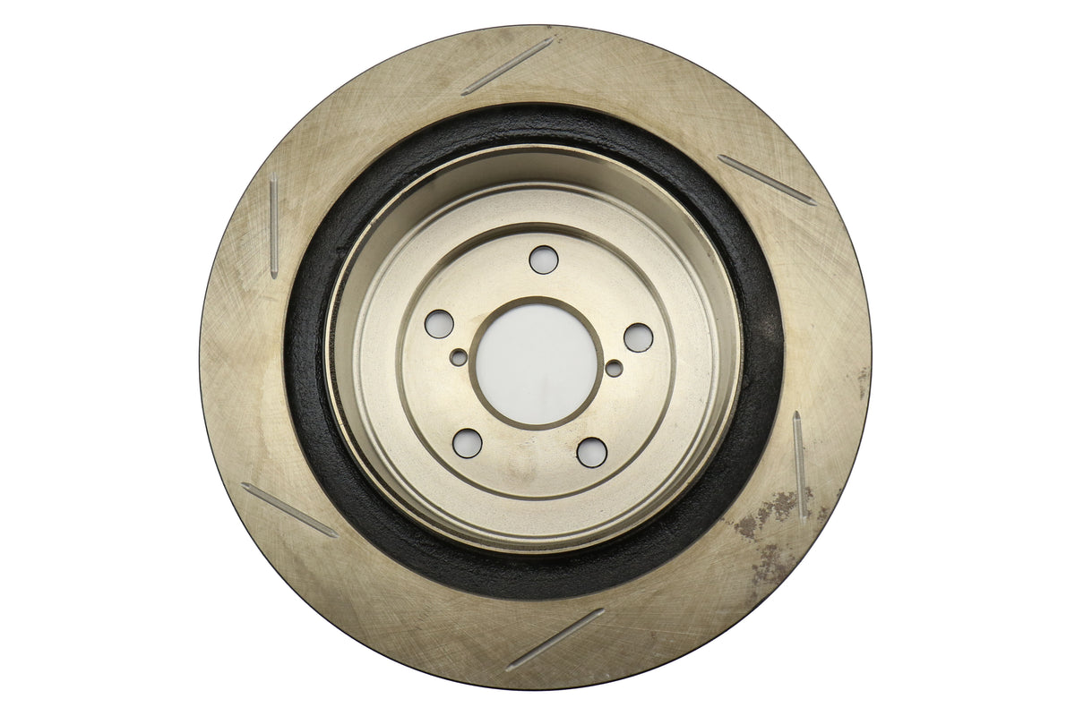 STT126.47025S-GRP Stoptech Slotted Rear Rotor Pair - Subaru Models Inc. 2006-2007 WRX / 2005-2009 Legacy GT,