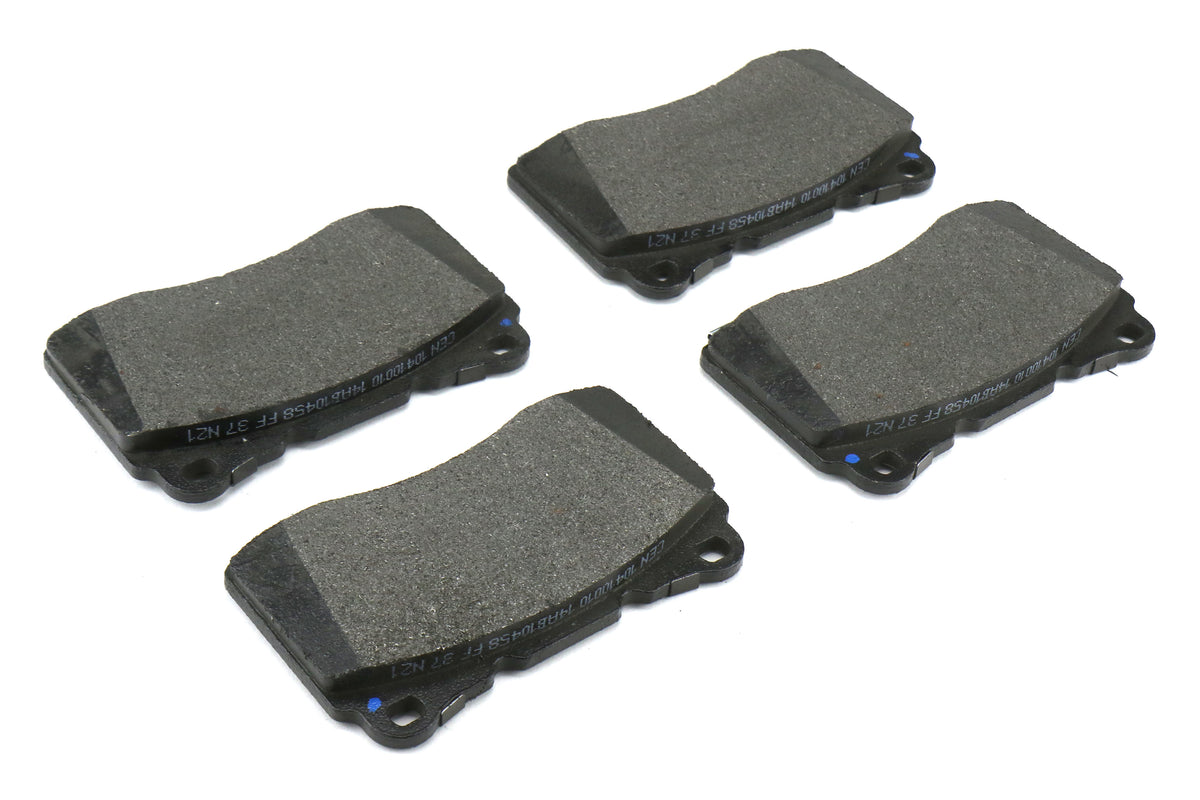 STT937.47010 Stoptech Street Axle Pack Slotted Rotors With Pads Front - 2008-2017 Subaru STI,