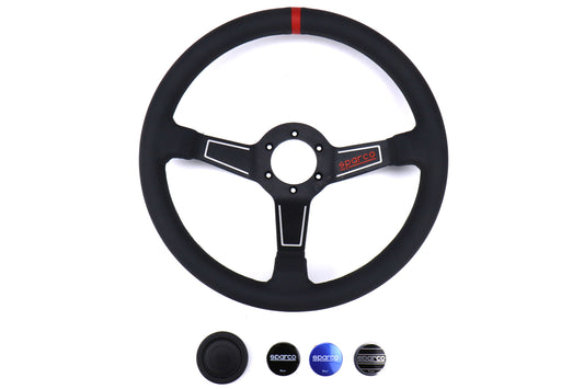 SPR015L750PL Sparco L575 Monza Leather Steering Wheel - Universal,
