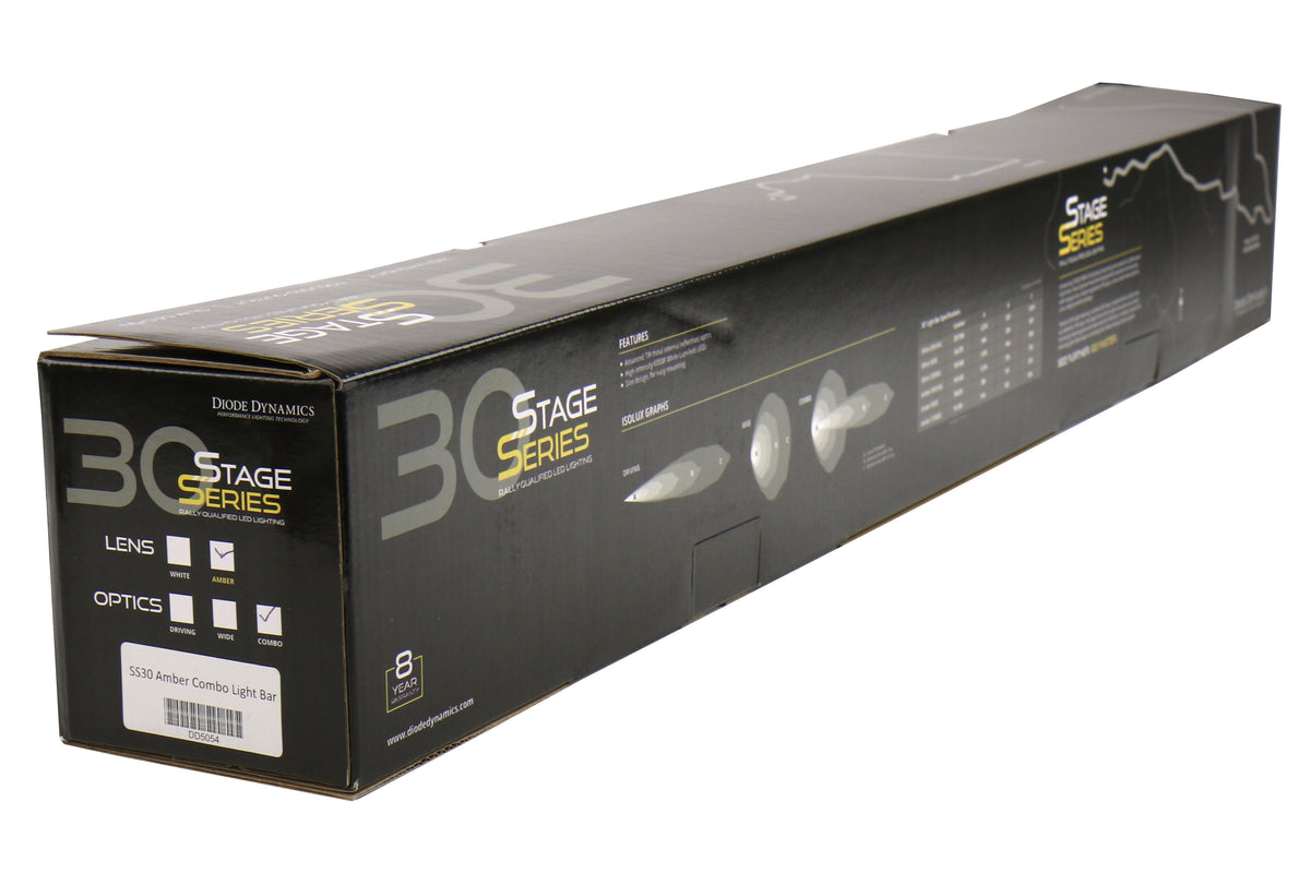 DODDD5054 Diode Dynamics SS30 Amber Combo LED Light Bar Stage Series - 2016-2018 Forester,