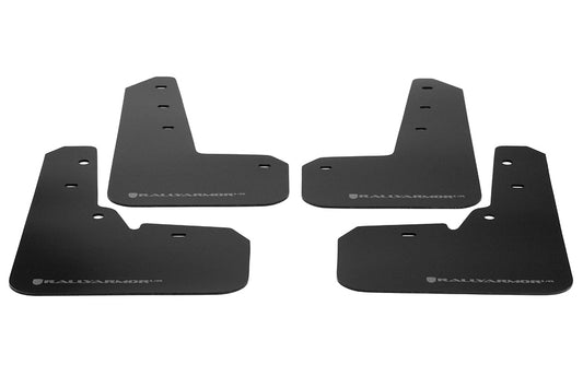 RALMF26-UR-BLK/GRY Rally Armor Mud Flaps - 2013+ Crosstrek-Black Mud Flap with Grey Logo,