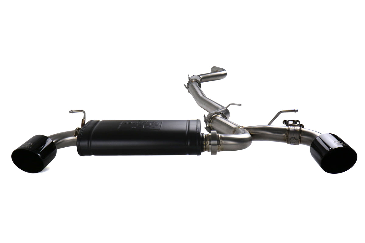 AFE49-36043-B aFe Takeda 3" to 2-1/2" 304 Stainless Steel Catback Exhaust - 2020 Supra-Black,