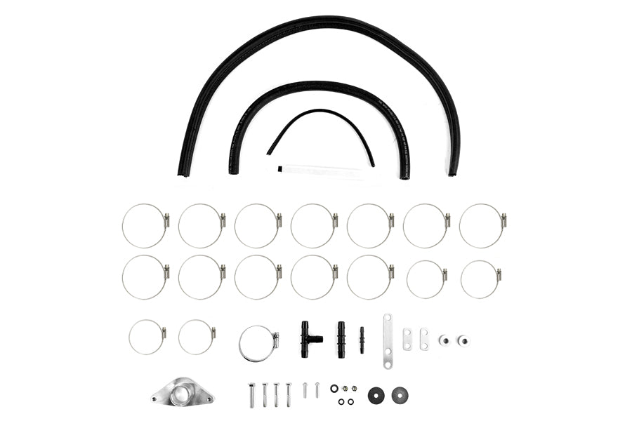 PERRIN Boost Tube Kit Black Piping Black Couplers - 2002-2007 Subaru WRX / STI