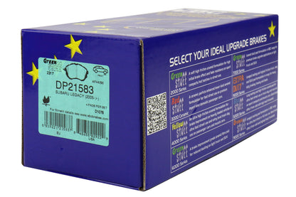 EBCDP21583 EBC Greenstuff Brake Pads (Front) - 2014+ Forester XT,