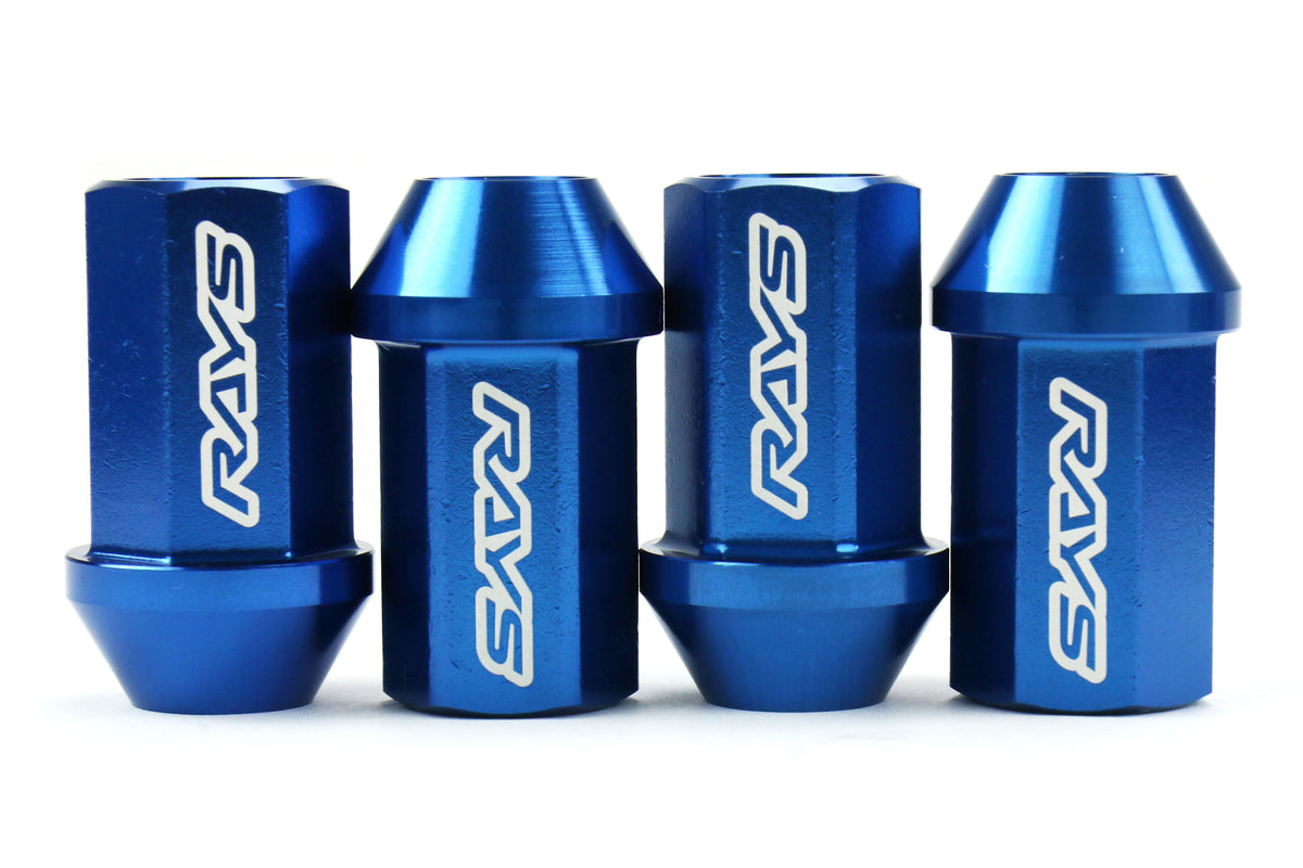 VLKWDURA4212125U Rays Dura-Nut L42 Straight Type lug nuts - 2015+ WRX / 2015+ STI / 2013+ BRZ / 2014+ FORESTER-Blue,